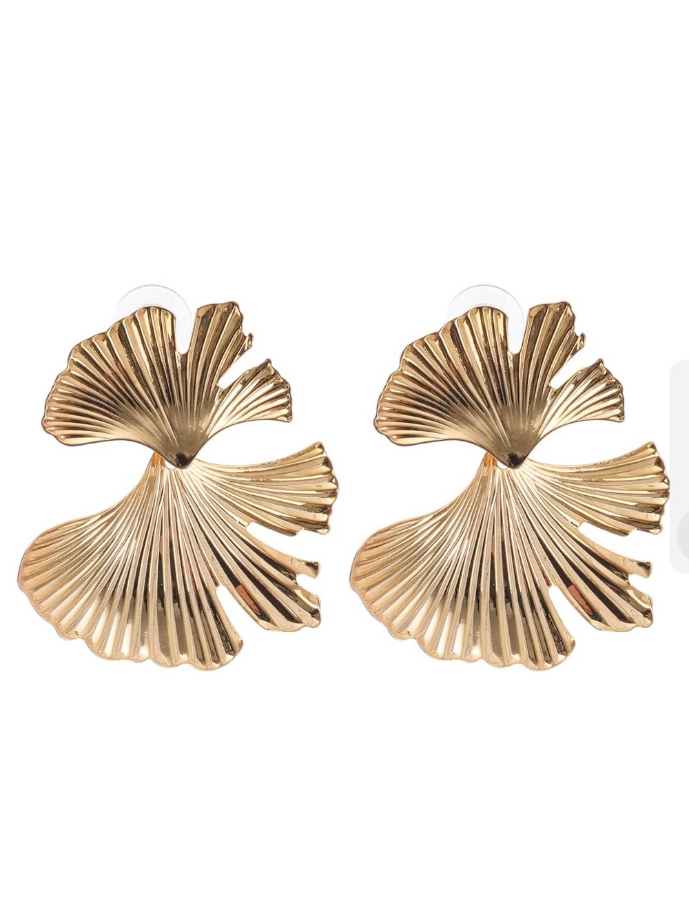 Adriana gold filled ginkgo earrings (Miss Rosier)